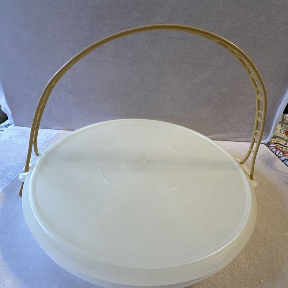 Tupperware 405-2 Vintage Divided Party Tray Relish Veggie Handle Lid 224-9